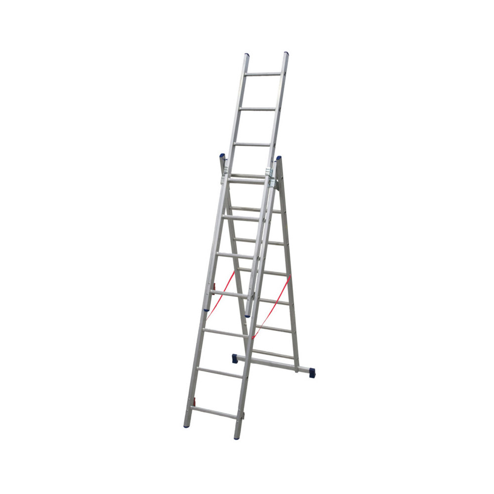 Scala in alluminio multiuso professionale stilo 3x7 2.02-5.16 m facal.